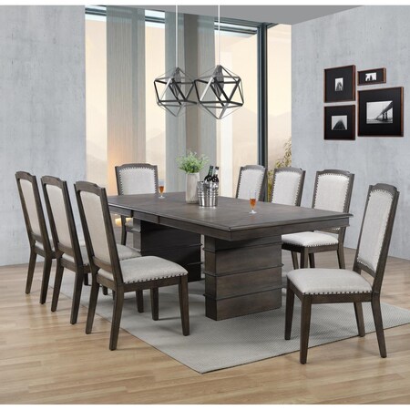 Sunset Trading Cali Extendable Dining Set - Brown 9 Piece DLU-CA113-8C-9PC